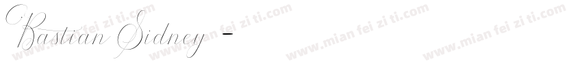 Bastian Sidney字体字体转换